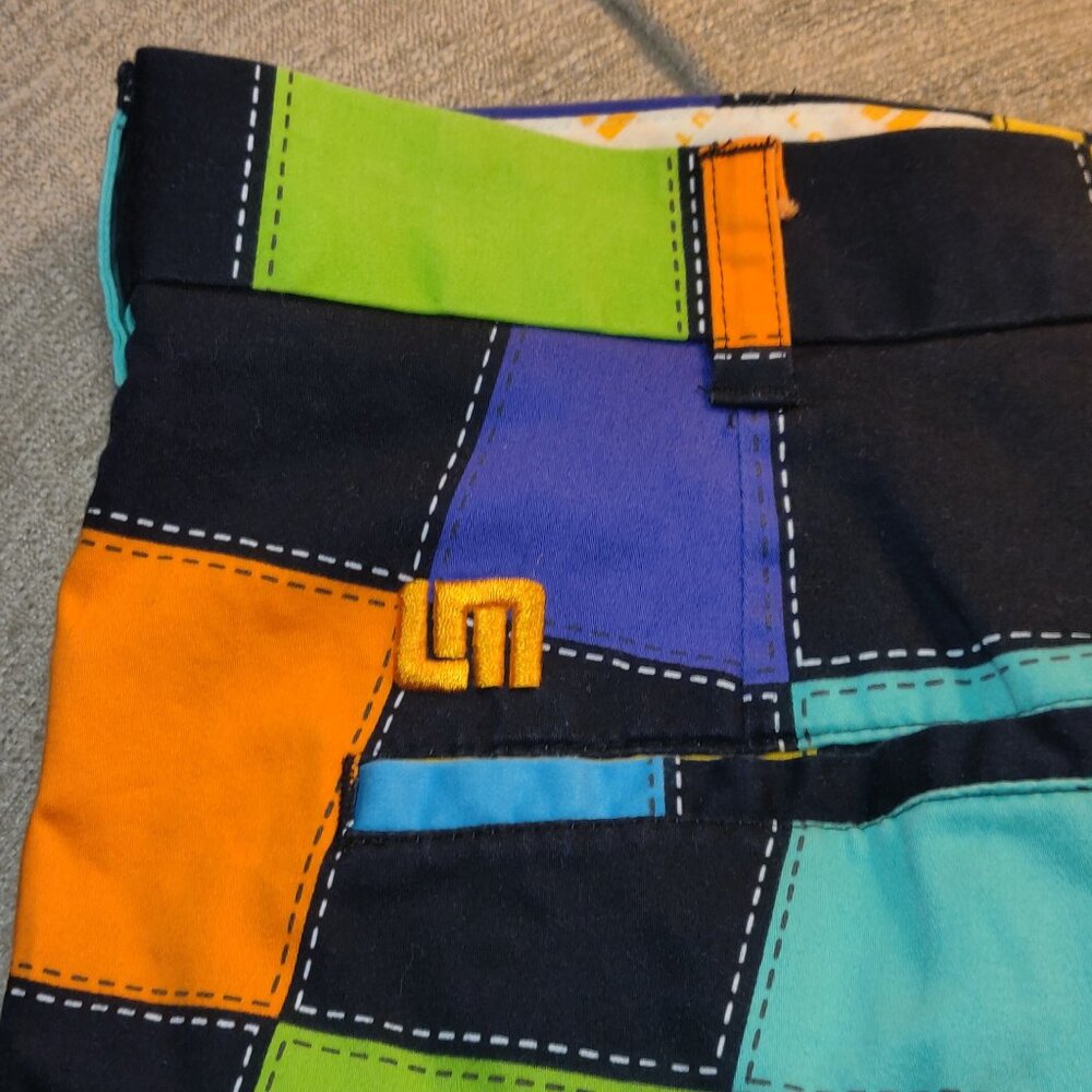 Loudmouth Hollywood Squares Men's Patchwork Golf Shorts SIZE 34 - Picture 3 of 6
